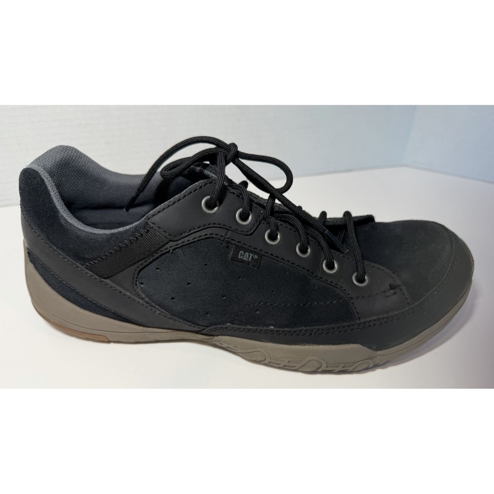 CAT Caterpillar P721352 Black Leather Work Casual Shoes Men's Size 11 EU 44